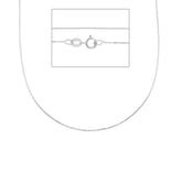 18 Karat Weissgold Halskette - MVA030BB